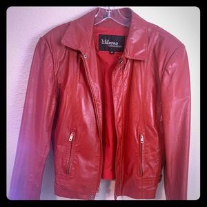 Vintage red leather Wilson jacket